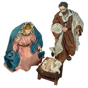 Clothtique Possible Dreams Holy Family Nativity Set Mary Joseph Baby Jesus 1991